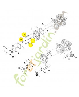Vis 0004-951-9708. Pièce détachée Stihl / Vicking