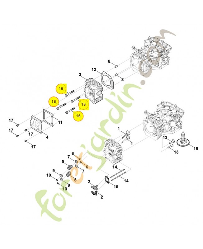 Vis 0004-951-9708. Pièce détachée Stihl / Vicking