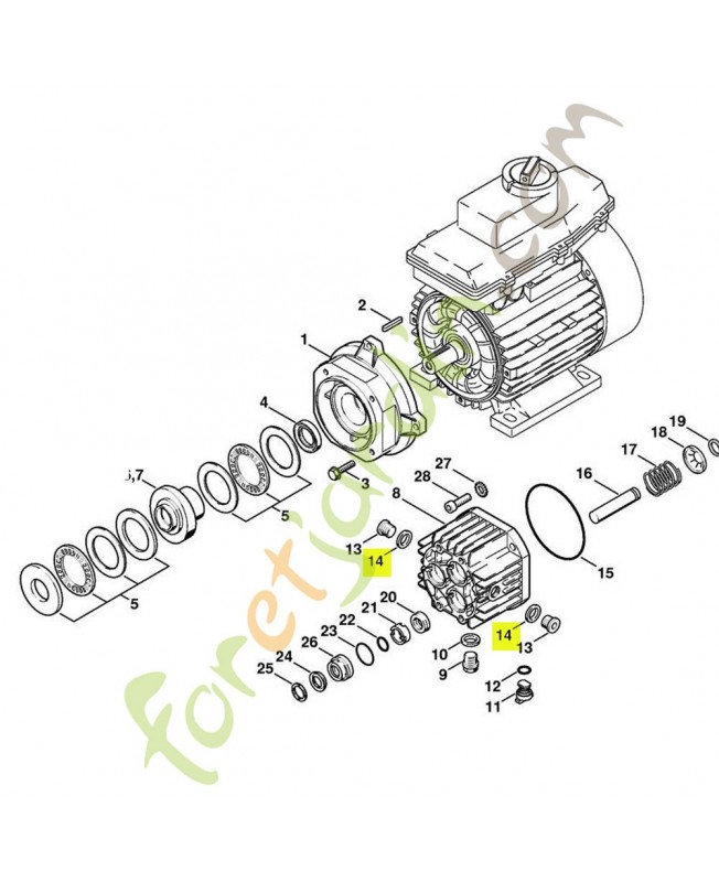 Anneau de joint 17x23x7