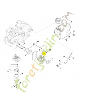 Carburateur 0004-120-0604. Pièce détachée Stihl / Vicking