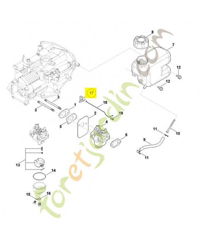 Starter 0004-180-2600. Pièce détachée Stihl / Vicking
