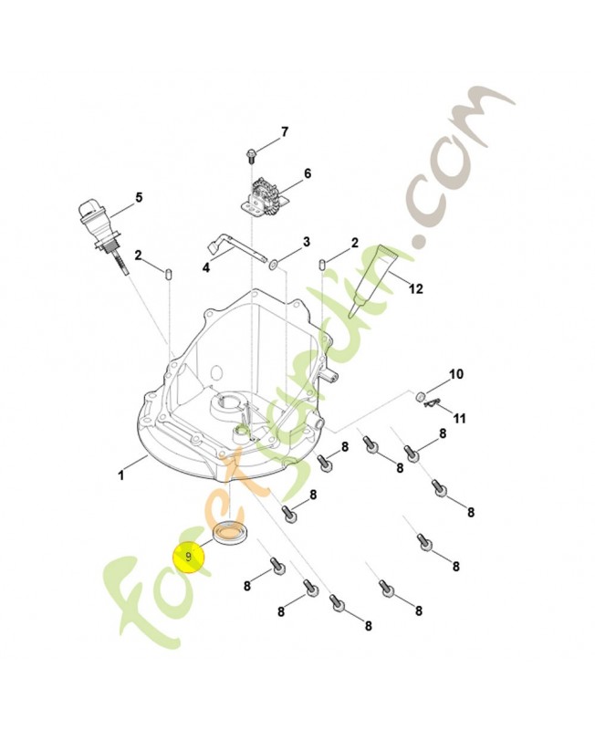 Anneau de joint 0004-992-5501. Pièce détachée Stihl / Vicking