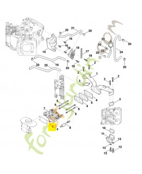 Kit de réparation pour carburateur 0004-007-1807. Pièce détachée Stihl / Vicking