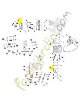 Couvre-soupapes 0004-020-1000. Pièce détachée Stihl / Vicking