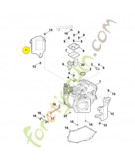 Recouvrement 0004-020-1700. Pièce détachée Stihl / Vicking