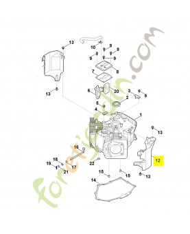 Recouvrement 0004-020-1701. Pièce détachée Stihl / Vicking