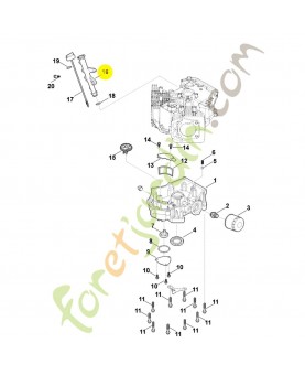 Tubulure de remplissage 0004-020-4500. Pièce détachée Stihl / Vicking