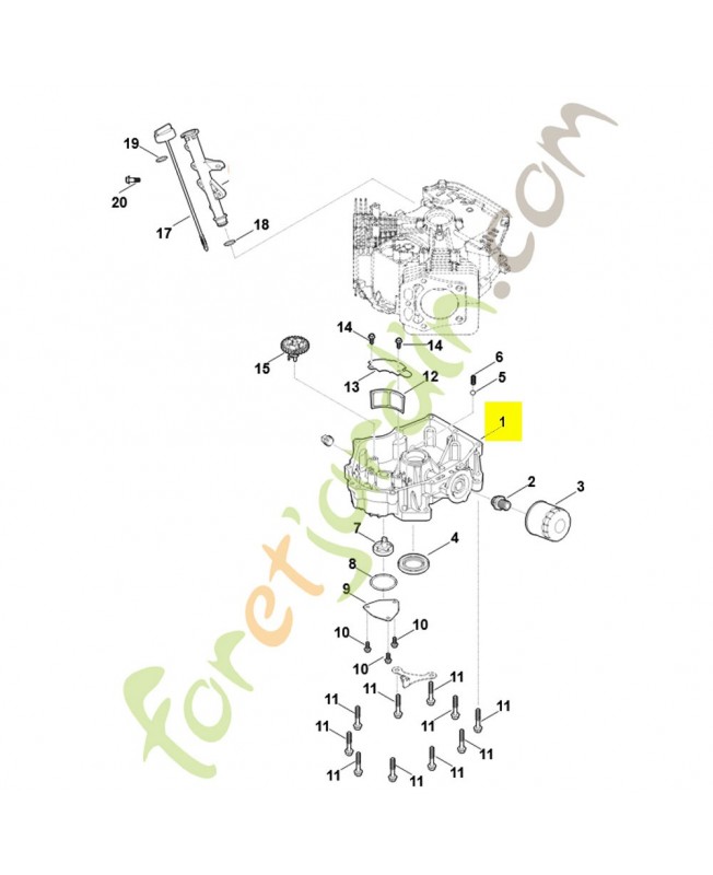 Carter de vilebrequin 0004-020-2107. Pièce détachée Stihl / Vicking Carter de vilebrequin 0004-020-2107. Pièce détachée Stihl / Vicking