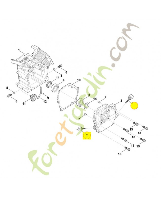 Jauge d'huile 0004-020-9201. Pièce détachée Stihl / Vicking