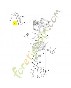 Jauge d'huile 0004-020-9202. Pièce détachée Stihl / Vicking