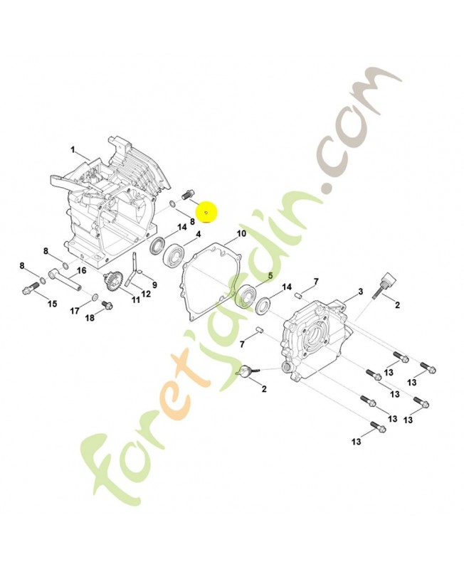 Bouchon fileté de vidange d'huile 0004-021-4802. Pièce détachée Stihl / Vicking Bouchon fileté de vidange d'huile 0004-021-4802. Pièce détachée Stihl / Vicking
