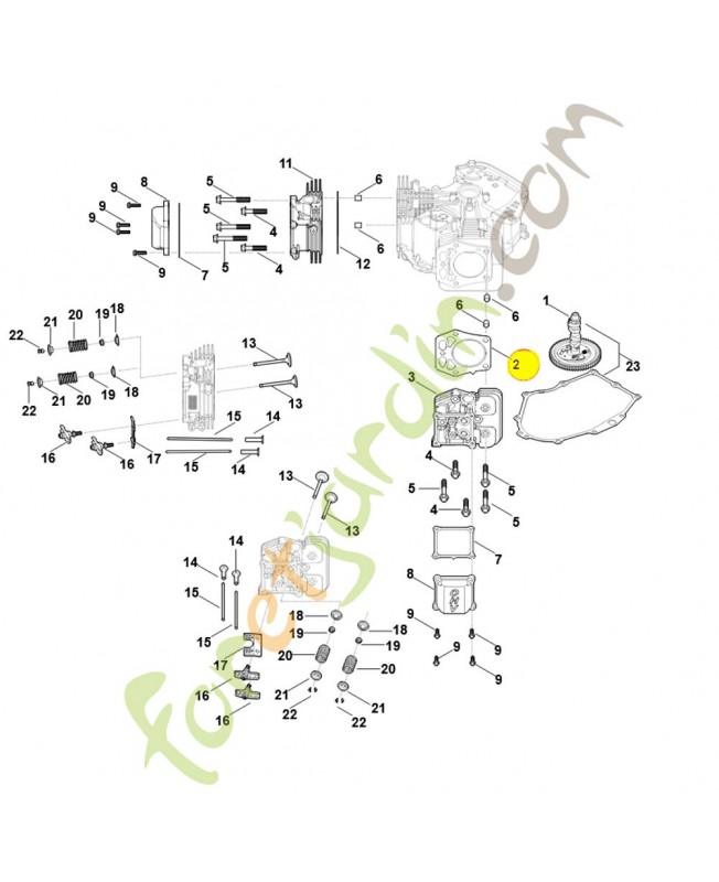 Joint de culasse 0004-029-2501. Pièce détachée Stihl / Vicking Joint de culasse 0004-029-2501. Pièce détachée Stihl / Vicking