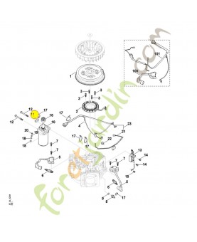 Crampon 0004-405-1900. Pièce détachée Stihl / Vicking