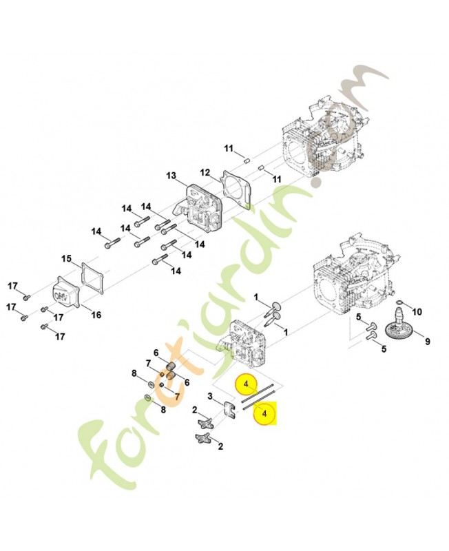 Poussoir de culbuteur 0004-038-2606. Pièce détachée Stihl / Vicking Poussoir de culbuteur 0004-038-2606. Pièce détachée Stihl / Vicking