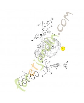 Carter de vilebrequin 0004-020-2110. Pièce détachée Stihl / Vicking