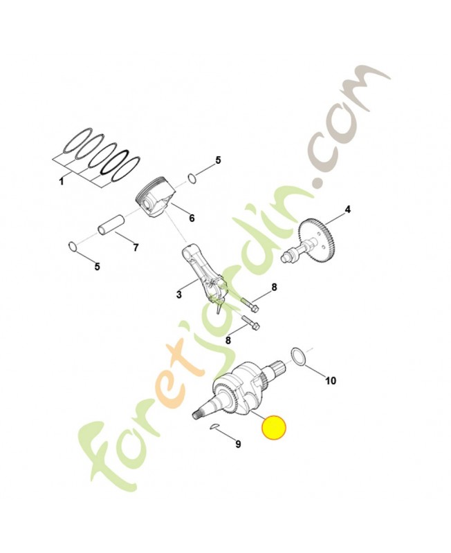 Vilebrequin 0004-030-0402. Pièce détachée Stihl / Vicking Vilebrequin 0004-030-0402. Pièce détachée Stihl / Vicking