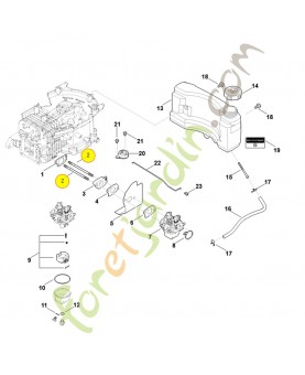 Boulon 0004-028-1202. Pièce détachée Stihl / Vicking