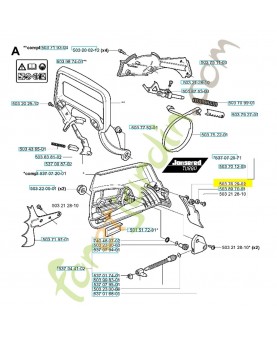 Protecteur 503762902. Pièce de rechange Husqvarna