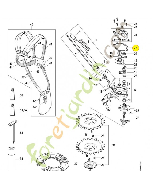 Joint 4180-649-0300. Pièce détachée Stihl / Vicking Joint 4180-649-0300. Pièce détachée Stihl / Vicking