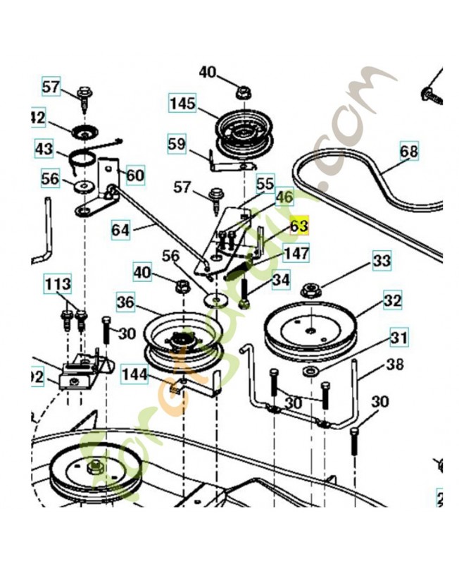 Frein de lame droit référence 532199478