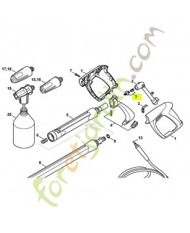 Soupape Stihl ref. 4915-500-0698