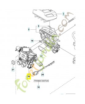 Kit carburateur 587084807. Pièce détachée Husqvarna