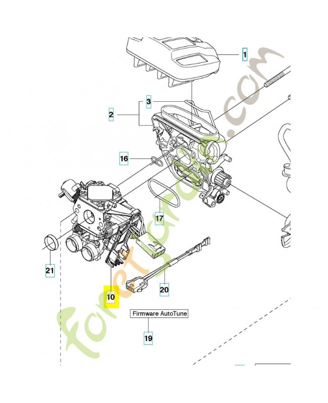 Kit carburateur 587084807. Pièce détachée Husqvarna