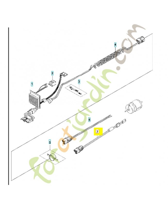 Connecteur 597724701 . Pièce détachée Husqvarna Connecteur 597724701 . Pièce détachée Husqvarna