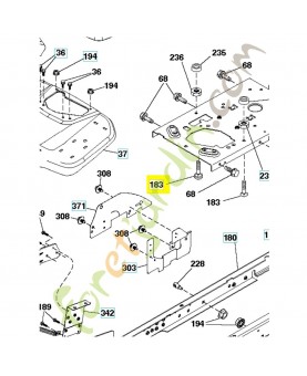 Boulon 874520520. Pièce de rechange Husqvarna