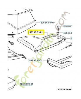 TAPIS 535466101- Pièce détachée Husqvarna
