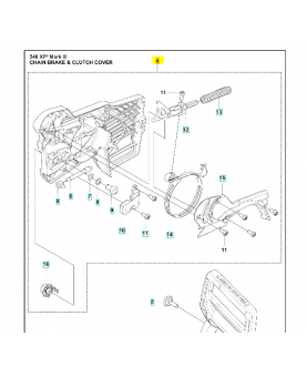 Carter d'embrayage référence 599820302 Remplace référence 599820301 husqvarna