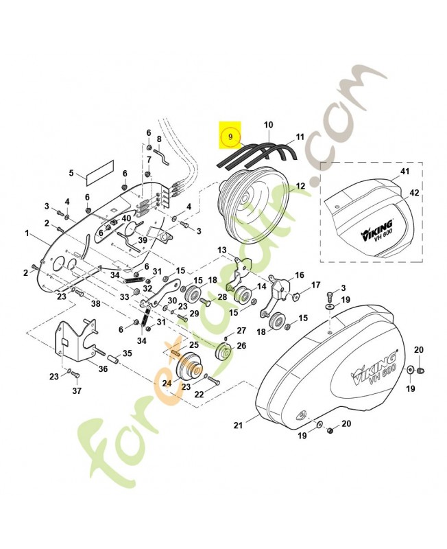 Courroie 6228-711-5000 - Pièce de détachée Sithl / Vicking
