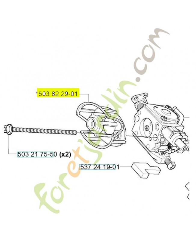 Support de filtre 503822901. Pièce de rechange Husqvarna Support de filtre 503822901. Pièce de rechange Husqvarna