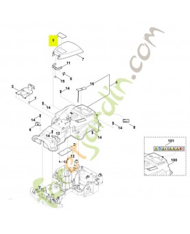 Plaque matricule rmi 422