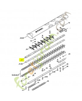 Glissière de guidage 600 mm / 24" R stihl réf. 4237-740-6504