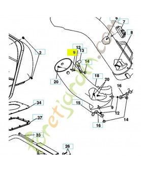 Rondelle 3/16x3/4x16