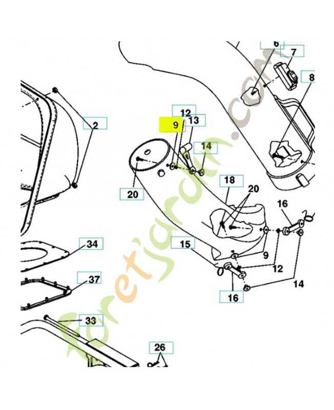 Rondelle 3/16x3/4x16