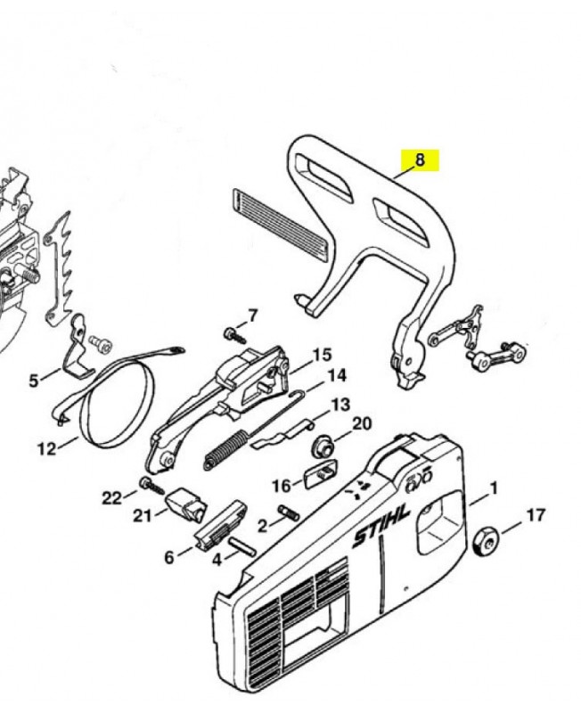 Protege-main Stihl ref. 1129-792-9100
