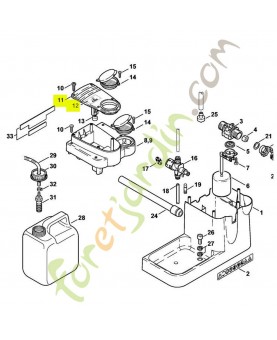 Couvercle 4752-701-0901. Pièce détachée Stihl / Vicking