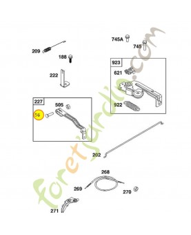 793514 Boulon 0003-000-2125. Pièce de rechange pour moteur thermique Briggs et Straton