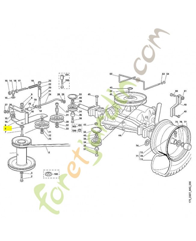 Douille 6125-704-7800 adaptable stihl - Pièce de détachée Sithl 
