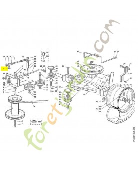 Rondelle 8,2x19x1 6125-708-9320 adaptable stihl - Pièce de détachée Sithl