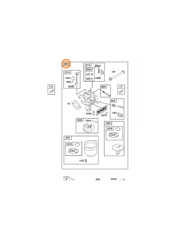 590399 Carburateur 0003-000-2615. Pièce de rechange pour moteur thermique Briggs et Straton 590399 Carburateur 0003-000-2615. Pièce de rechange pour moteur thermique Briggs et Straton