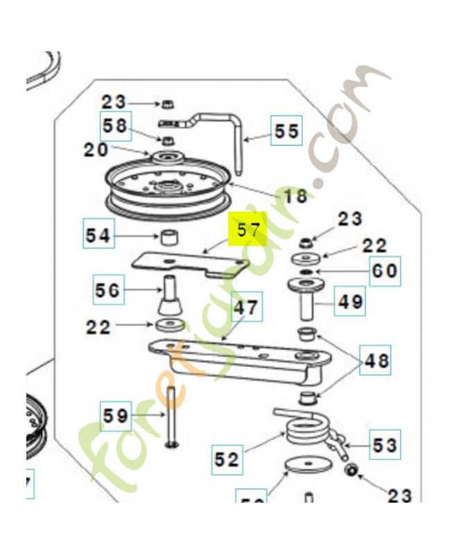 Guide courroie Guide courroie