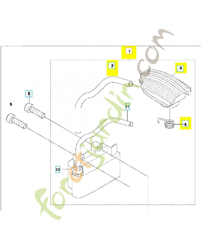 Bobine d'allumage 574625301. Pièce de rechange Husqvarna