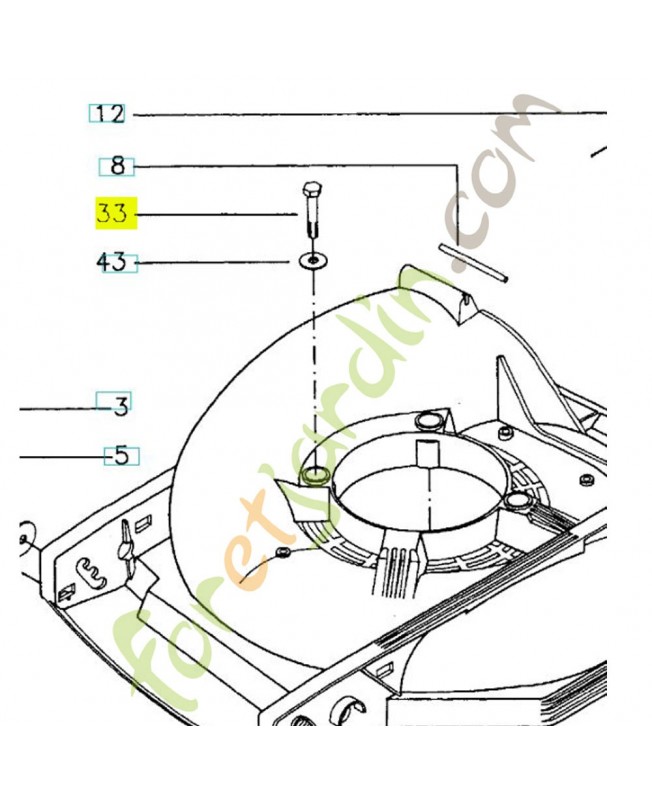 Vis 725245571. Pièce de rechange Husqvarna