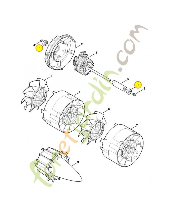 Roulement rainure a billes 9503-003-9642. Pièce de rechange Sithl / Vicking Roulement rainure a billes 9503-003-9642. Pièce de rechange Sithl / Vicking