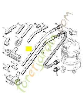 Tuyau de rallonge 4786-503-1600. Pièce de rechange Sithl / Vicking