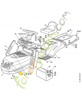 Verre de projecteur gauche 6151-405-3200