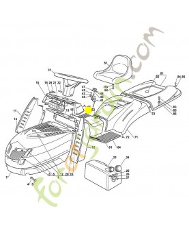 Marche pied gauche 6151-706-5420 adaptable stihl 